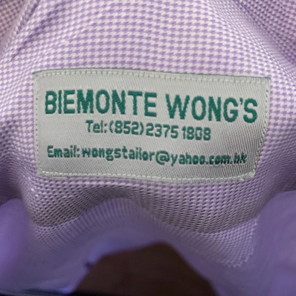Biemonte Wong custom shirt. - Picture 3 of 3